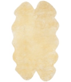 Safavieh Sheep Skin Champagne SHS121 3 ft. 7 in. X 6 ft. 0 in. Rectangle Rug