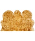 Safavieh Sheep Skin Champagne / Copper Brown SHS121 3 ft. X 5 ft. Rectangle Rug