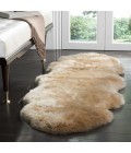 Safavieh Sheep Skin Natural Beige SHS121 2 ft. X 6 ft. Runner Rug