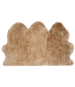 Safavieh Sheep Skin Natural Beige SHS121 3 ft. X 5 ft. Rectangle Rug