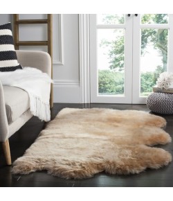 Safavieh Sheep Skin Natural Beige SHS121 3 ft. X 5 ft. Rectangle Rug