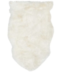 Safavieh Sheep Skin Natural / White SHS211 2 ft. X 3 ft. Accent Rug