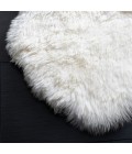 Safavieh Sheep Skin Natural / White Rug SHS211 2 ft. X 8 ft. Runner - Rugs Town Safavieh Sheep Skin Natural / White SHS211 2 ft. X 8 ft. Runner Rug