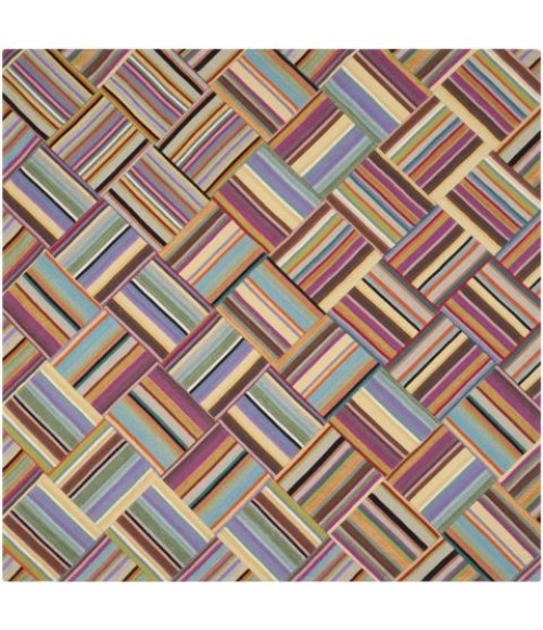 Safavieh Straw Patch Pink / Multi Rug STP150 7 ft. X 7 ft. Square - Rugs Town Safavieh Straw Patch Pink / Multi STP150 7 ft. X 7 ft. Square Rug