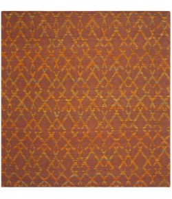 Safavieh Straw Patch Rust / Gold STP211 7 ft. X 7 ft. Square Rug