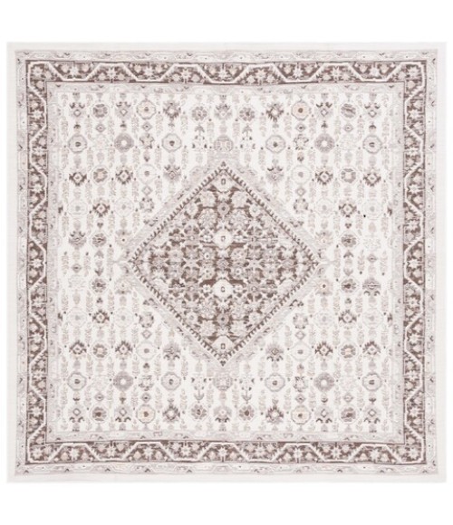 Safavieh Sunrise Grey / Beige Black SUN620 6 ft. 7 in. X 6 ft. 7 in. Square Rug