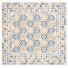 Safavieh Sunrise Ivory / Blue Gold SUN622 6 ft. 7 in. X 6 ft. 7 in. Square Rug