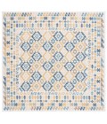 Safavieh Sunrise Ivory / Blue Gold SUN622 6 ft. 7 in. X 6 ft. 7 in. Square Rug