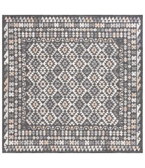 Safavieh Sunrise Ivory / Beige Black SUN622 6 ft. 7 in. X 6 ft. 7 in. Square Rug