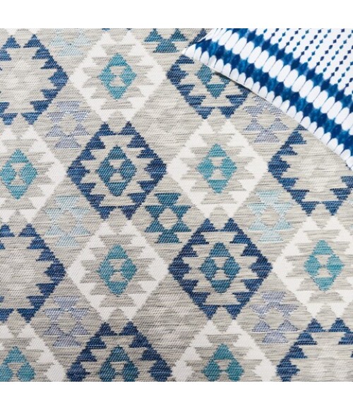 Safavieh Sunrise Grey / Blue Ivory SUN622 8 ft. X 10 ft. Rectangle Rug