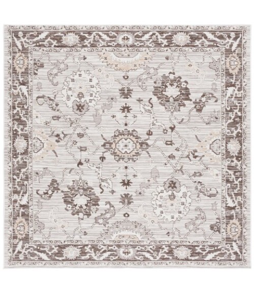 Safavieh Sunrise Grey / Beige Black SUN624 6 ft. 7 in. X 6 ft. 7 in. Square Rug