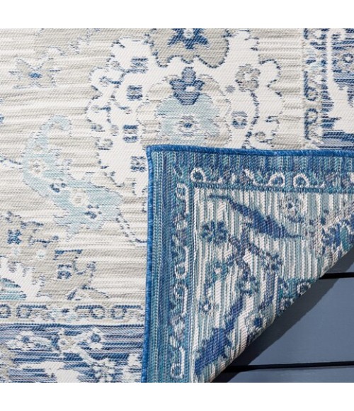 Safavieh Sunrise Grey / Blue Ivory SUN624 5 ft. 3 in. X 7 ft. 7 in. Rectangle Rug