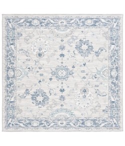 Safavieh Sunrise Grey / Blue Ivory SUN624 6 ft. 7 in. X 6 ft. 7 in. Square Rug