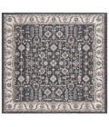 Safavieh Sunrise Ivory / Grey Black SUN627 6 ft. 7 in. X 6 ft. 7 in. Square Rug