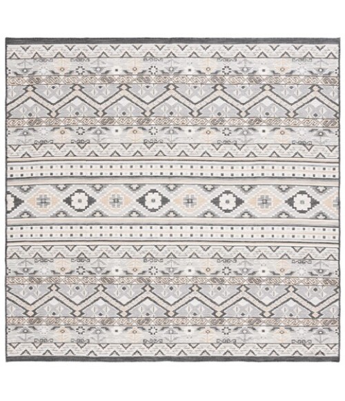 Safavieh Sunrise Grey / Beige Black Rug SUN629 6 ft. 7 in. X 6 ft. 7 in. Square - Rugs Town Safavieh Sunrise Grey / Beige Black SUN629 6 ft. 7 in. X 6 ft. 7 in. Square Rug