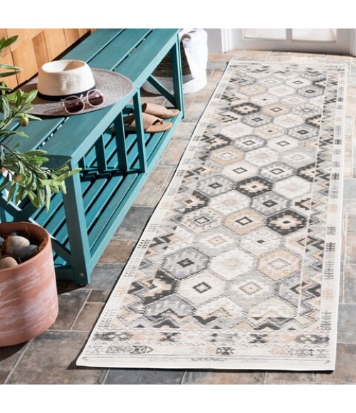 Safavieh Sunrise Ivory / Grey Black SUN630 2 ft. X 8 ft. Runner Rug