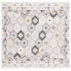 Safavieh Sunrise Ivory / Grey Black SUN630 6 ft. 7 in. X 6 ft. 7 in. Square Rug