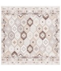 Safavieh Sunrise Ivory / Beige Brown SUN630 6 ft. 7 in. X 6 ft. 7 in. Square Rug