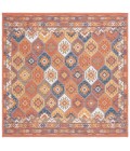 Safavieh Sunrise Gold / Rust Blue SUN630 6 ft. 7 in. X 6 ft. 7 in. Square Rug