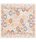 Safavieh Sunrise Gold / Rust Blue SUN630 6 ft. 7 in. X 6 ft. 7 in. Square Rug