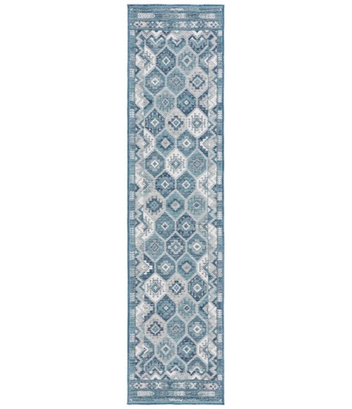 Safavieh Sunrise Grey / Blue Ivory SUN630 2 ft. X 8 ft. Runner Rug
