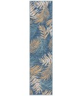 Safavieh Sunrise Ivory / Blue Gold SUN670 2 ft. X 8 ft. Runner Rug