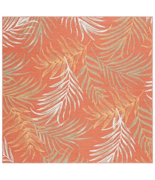 Safavieh Sunrise Ivory / Rust Sage SUN670 6 ft. 7 in. X 6 ft. 7 in. Square Rug