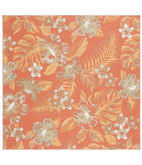 Safavieh Sunrise Ivory / Rust Sage SUN671 6 ft. 7 in. X 6 ft. 7 in. Square Rug