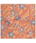 Safavieh Sunrise Ivory / Rust Blue SUN671 6 ft. 7 in. X 6 ft. 7 in. Square Rug
