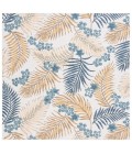 Safavieh Sunrise Ivory / Blue Gold SUN675 6 ft. 7 in. X 6 ft. 7 in. Square Rug