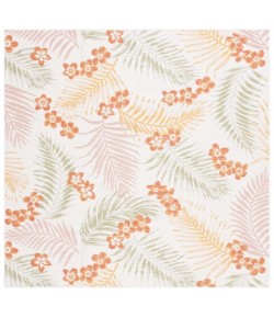 Safavieh Sunrise Ivory / Rust Sage SUN675 6 ft. 7 in. X 6 ft. 7 in. Square Rug