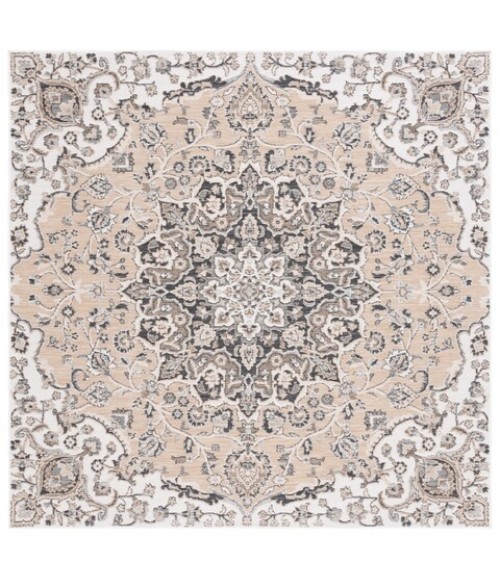 Safavieh Sunrise Grey / Beige Black Rug SUN696 6 ft. 7 in. X 6 ft. 7 in. Square - Rugs Town Safavieh Sunrise Grey / Beige Black SUN696 6 ft. 7 in. X 6 ft. 7 in. Square Rug