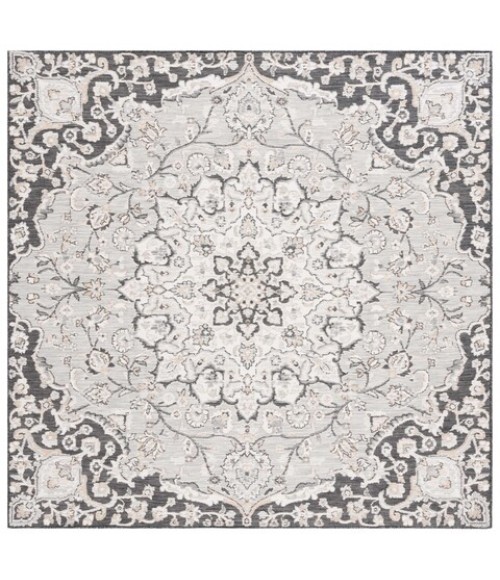 Safavieh Sunrise Grey / Beige Black Rug SUN696 6 ft. 7 in. X 6 ft. 7 in. Square - Rugs Town Safavieh Sunrise Grey / Beige Black SUN696 6 ft. 7 in. X 6 ft. 7 in. Square Rug