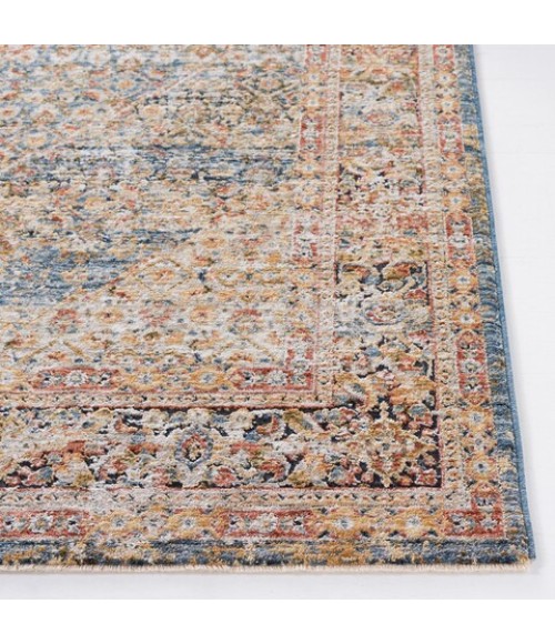 Safavieh Silverado Blue / Rust Rug SVD106 9 ft. X 12 ft. Rectangle - Rugs Town Safavieh Silverado Blue / Rust SVD106 9 ft. X 12 ft. Rectangle Rug