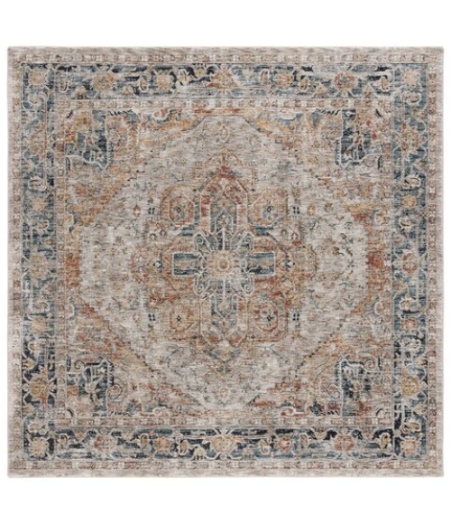 Safavieh Silverado Ivory / Blue SVD110 6 ft. 4 in. X 6 ft. 4 in. Square Rug