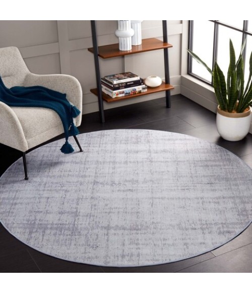 Safavieh Tacoma Light Grey / Grey Rug TAC857 6 ft. X 6 ft. Round - Rugs Town Safavieh Tacoma Light Grey / Grey TAC857 6 ft. X 6 ft. Round Rug