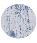 Safavieh Tacoma Grey / Navy TAC864 6 ft. X 6 ft. Round Rug