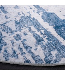 Safavieh Tacoma Grey / Navy TAC864 6 ft. X 6 ft. Round Rug