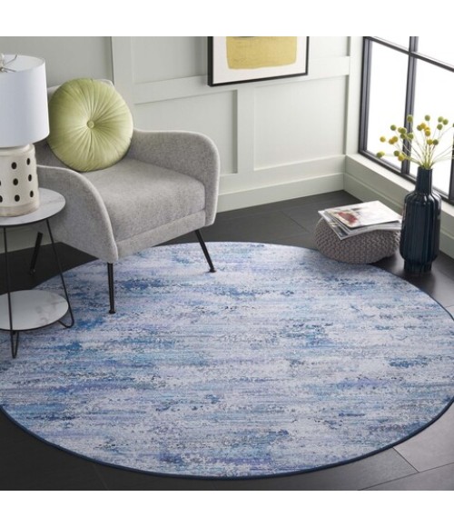 Safavieh Tacoma Grey / Blue Rug TAC904 6 ft. X 6 ft. Round - Rugs Town Safavieh Tacoma Grey / Blue TAC904 6 ft. X 6 ft. Round Rug
