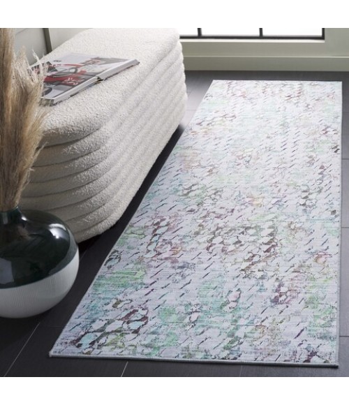Safavieh Tacoma Grey / Green Rug TAC913 2 ft. 6 in. X 8 ft. Runner - Rugs Town Safavieh Tacoma Grey / Green TAC913 2 ft. 6 in. X 8 ft. Runner Rug