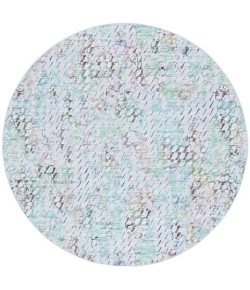 Safavieh Tacoma Grey / Green TAC913 6 ft. X 6 ft. Round Rug