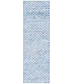 Safavieh Tacoma Grey / Aqua TAC917 2 ft. 6 in. X 8 ft. Runner Rug