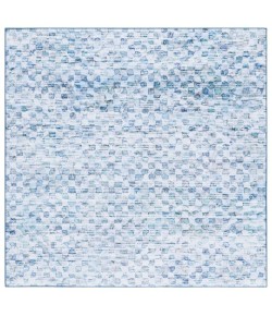 Safavieh Tacoma Grey / Aqua TAC917 6 ft. X 6 ft. Square Rug