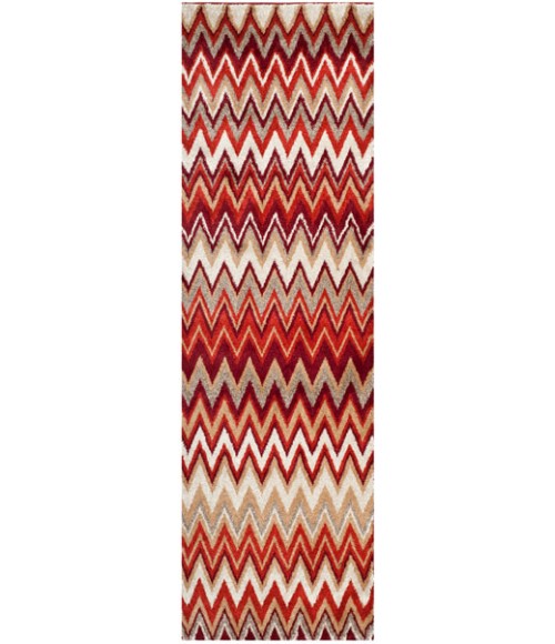 Safavieh Tahoe Beige / Terracotta TAH477 2 ft. 6 in. X 8 ft. Runner Rug