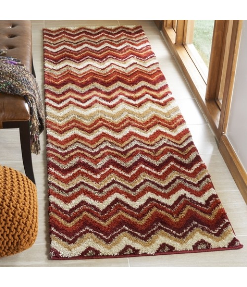 Safavieh Tahoe Beige / Terracotta TAH477 2 ft. 6 in. X 8 ft. Runner Rug