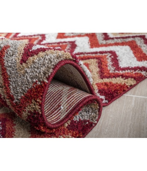Safavieh Tahoe Beige / Terracotta TAH477 2 ft. 6 in. X 8 ft. Runner Rug