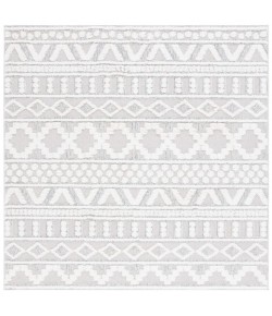 Safavieh Trends Grey / Ivory TRD124 6 ft. 7 in. X 6 ft. 7 in. Square Rug