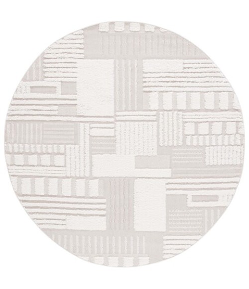 Safavieh Trends Beige / Ivory Rug TRD126 8 ft. X 8 ft. Round - Rugs Town Safavieh Trends Beige / Ivory TRD126 8 ft. X 8 ft. Round Rug
