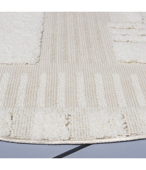 Safavieh Trends Beige / Ivory Rug TRD126 8 ft. X 8 ft. Round - Rugs Town Safavieh Trends Beige / Ivory TRD126 8 ft. X 8 ft. Round Rug