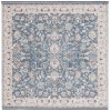 Safavieh Vivaldi Blue / Ivory VIV516 6 ft. 7 in. X 6 ft. 7 in. Square Rug